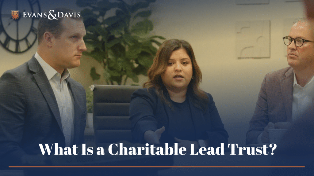 Attorneys going over charitable lead trusts during a meeting