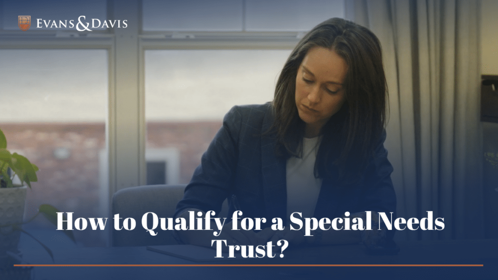 an attorney creating a special needs trust