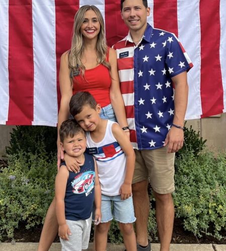 Courtney Solis family at 4th of July party