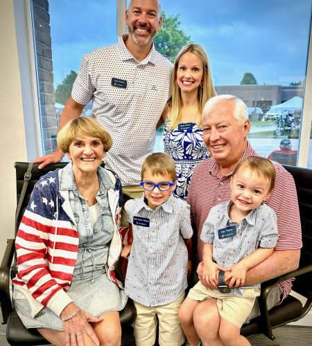 John Weaver and Family at 4th of July party