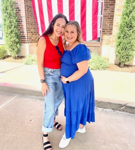 Mallory and Becca at 4th of July party