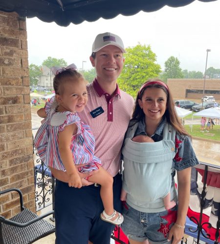 Ryan Raupe and family at 4th of July party