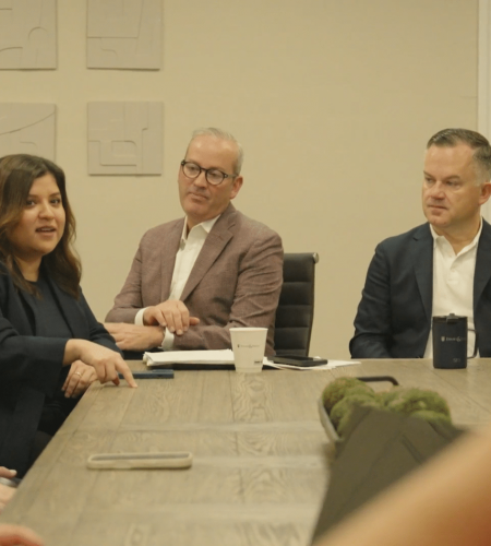 Priscilla speaking in conference meeting