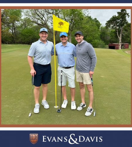 Taylor, Omar, and Kendall golfing